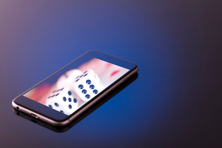 Antarmuka permainan Sic Bo di platform macau live dengan papan taruhan dan tiga dadu